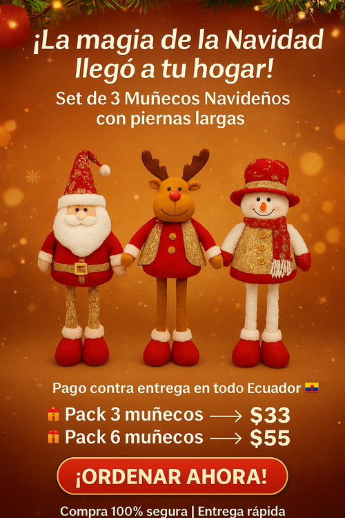Oferta Pack 3 Navidolls Premium Tu casa merece una Navidad de revista