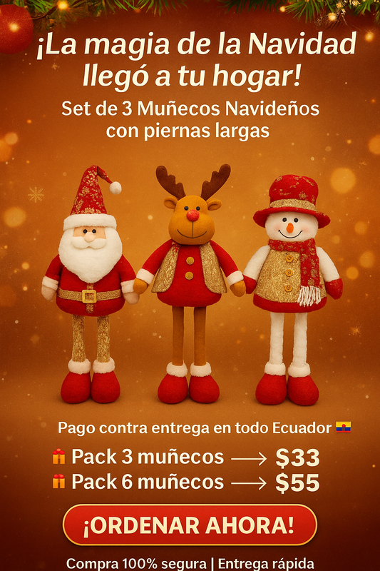 Oferta Pack 3 Navidolls Premium Tu casa merece una Navidad de revista